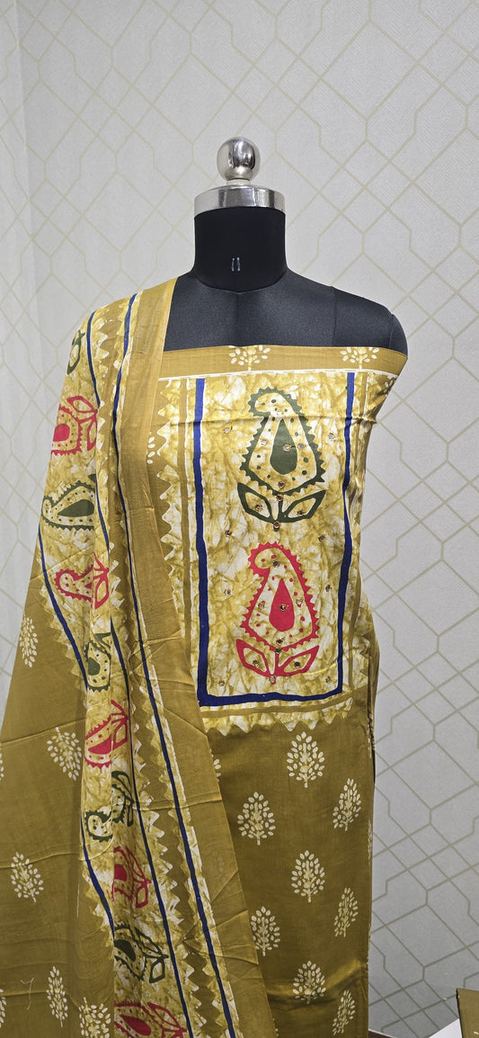 Bathik Silk Cotton Suit (BC24)