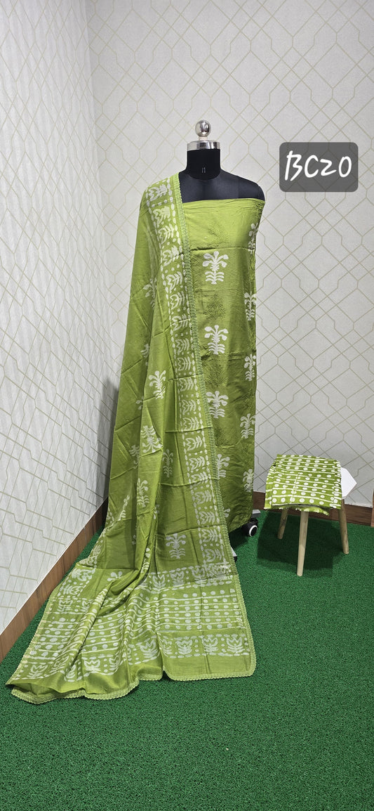 Bathik Silk Cotton Suit (BC20)