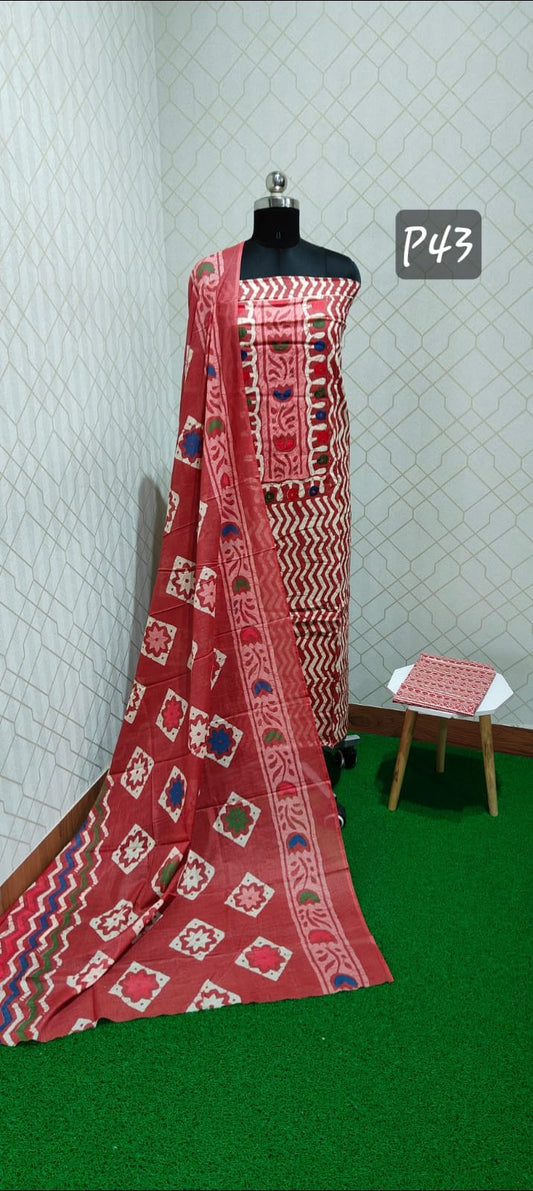 Bathik Cotton Suit (BC43)