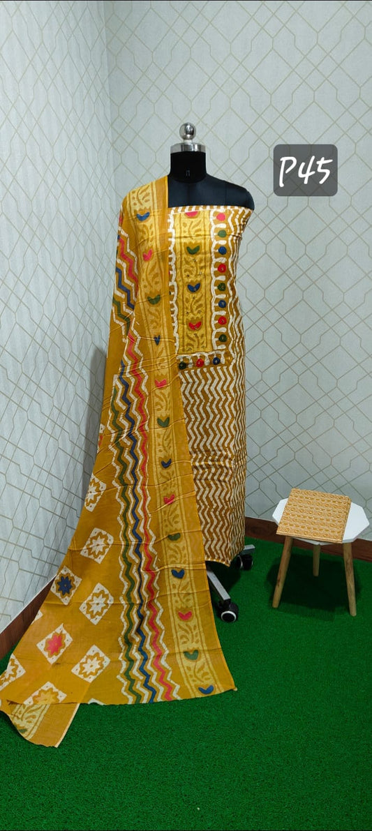 Bathik Cotton Suit (BC45)