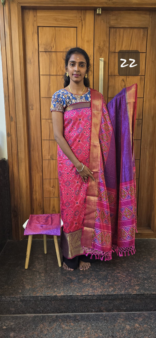Kanchi Border Patola Silk - P22