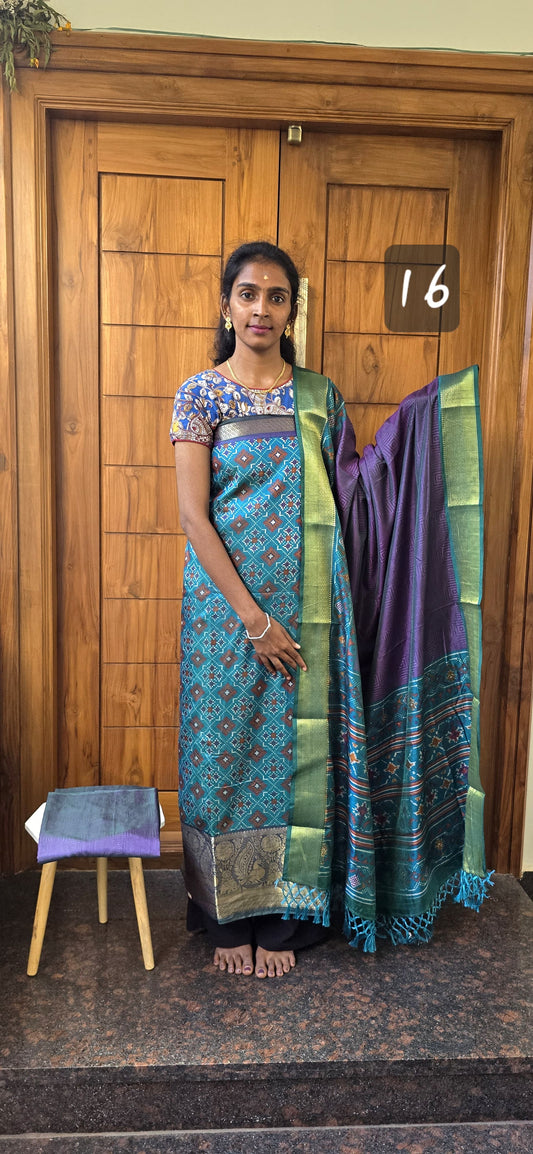 Kanchi Border Patola Silk - P16