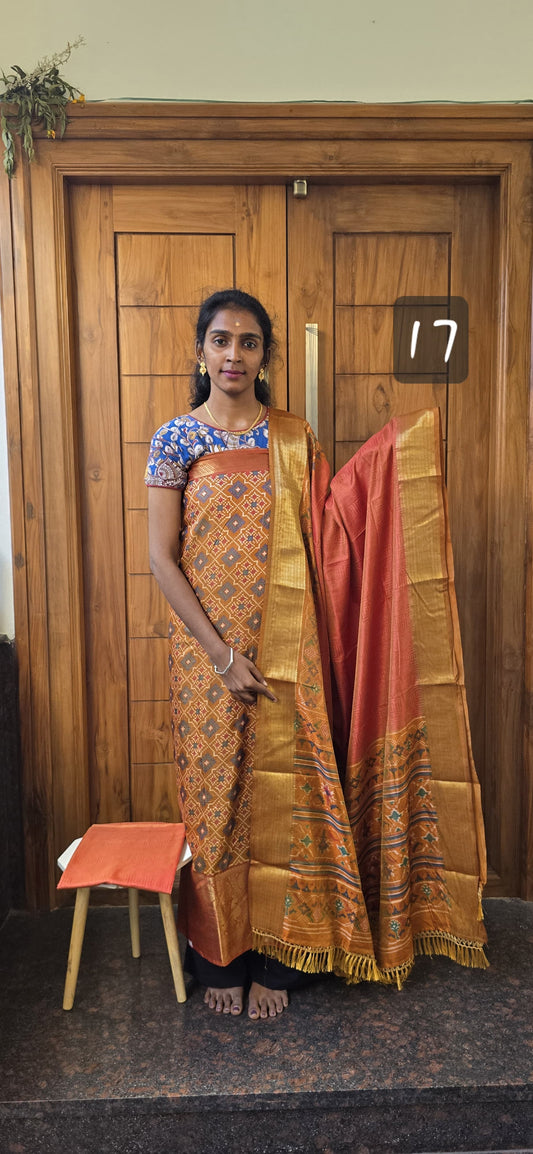 Kanchi Border Patola Silk - P17