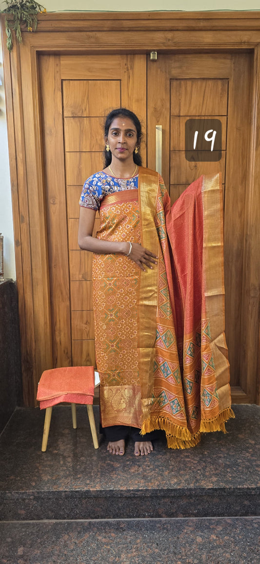 Kanchi Border Patola Silk - P19