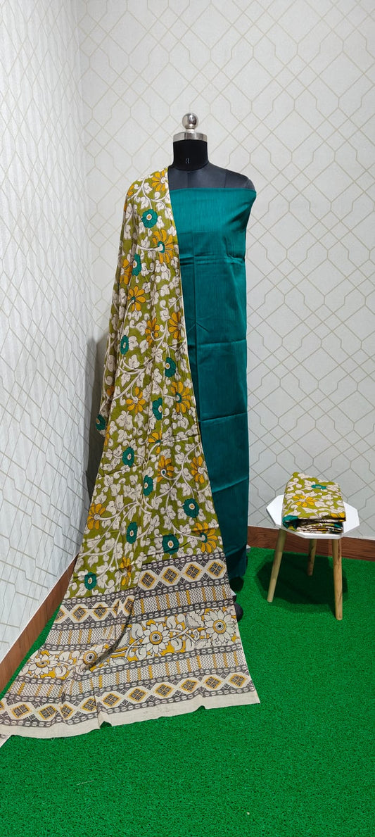 Kalamkari 3 piece Cotton suit - KC13
