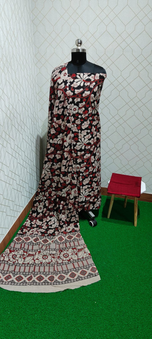 Kalamkari 3 piece Cotton suit - KC22