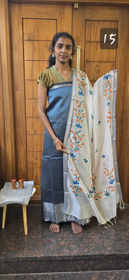 Mangalagiri 3 piece silk - MS15