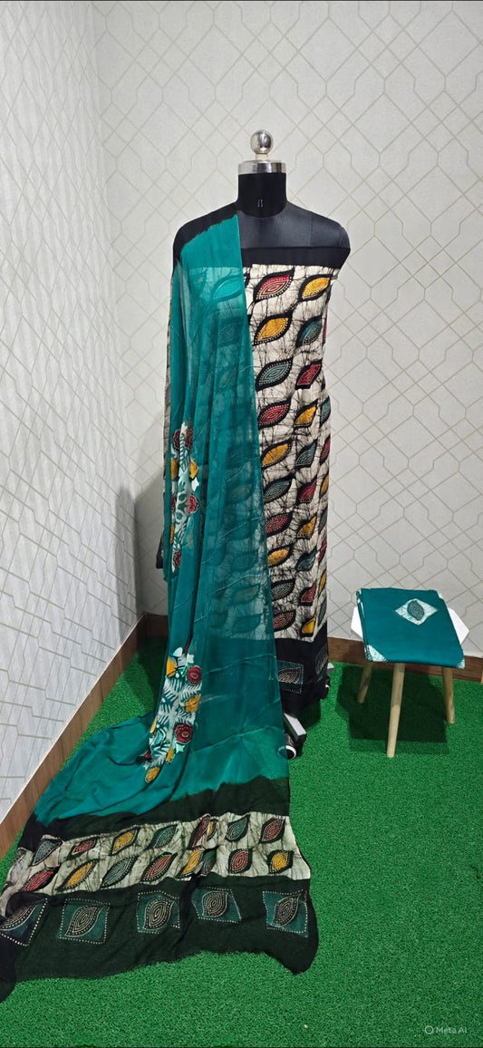 Bathik Cotton Suit - BCN02