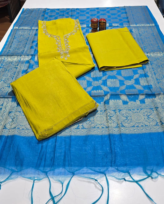 Party wear silk suit - 01