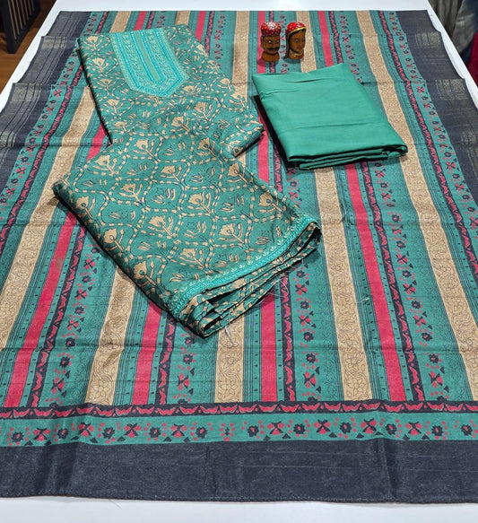 Party wear silk suit - 07