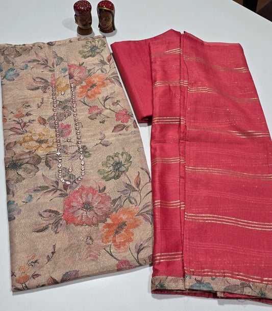 Party wear silk suit - 06