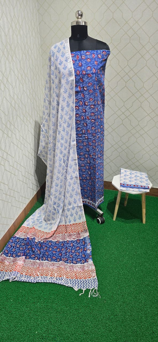 Kantha Stitched Suit - KS09