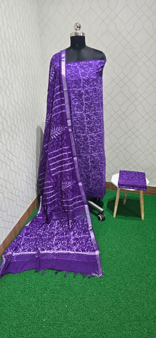 Kantha Stitched Suit - KS06