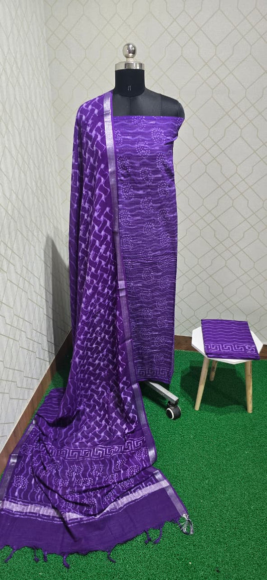 Kantha Stitched Suit - KS03