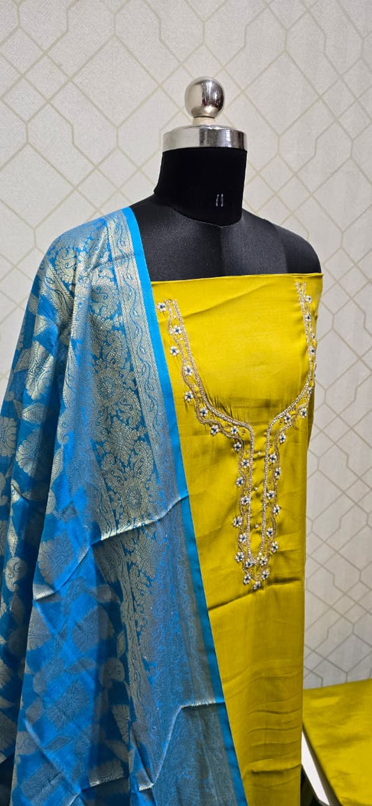 Party wear silk suit