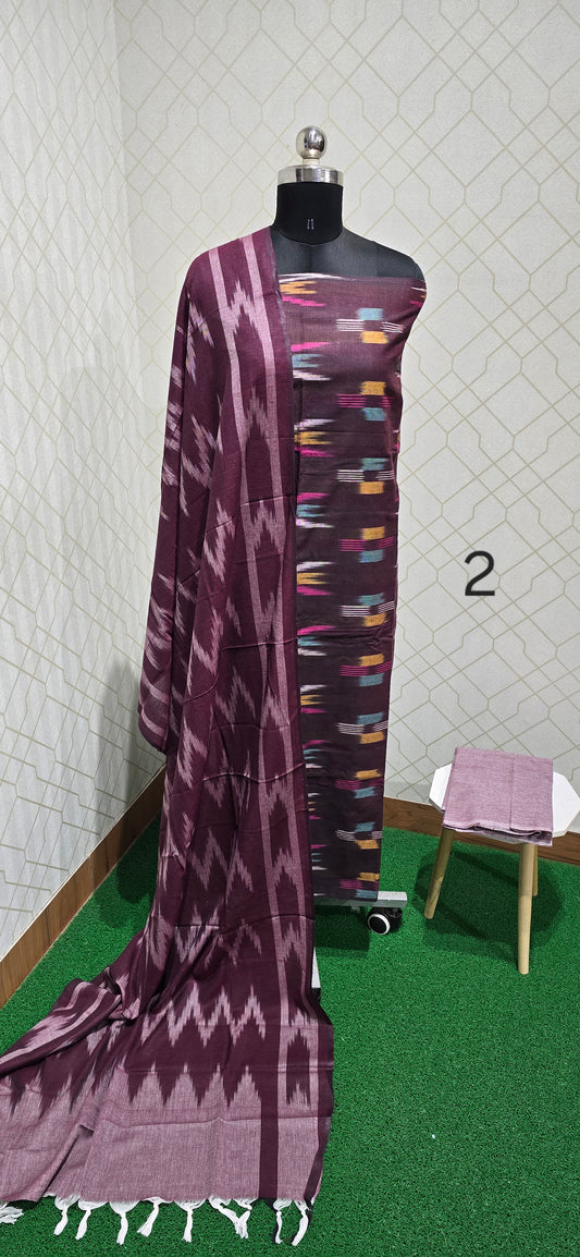 Soft Ikkat Cotton Suit - 02