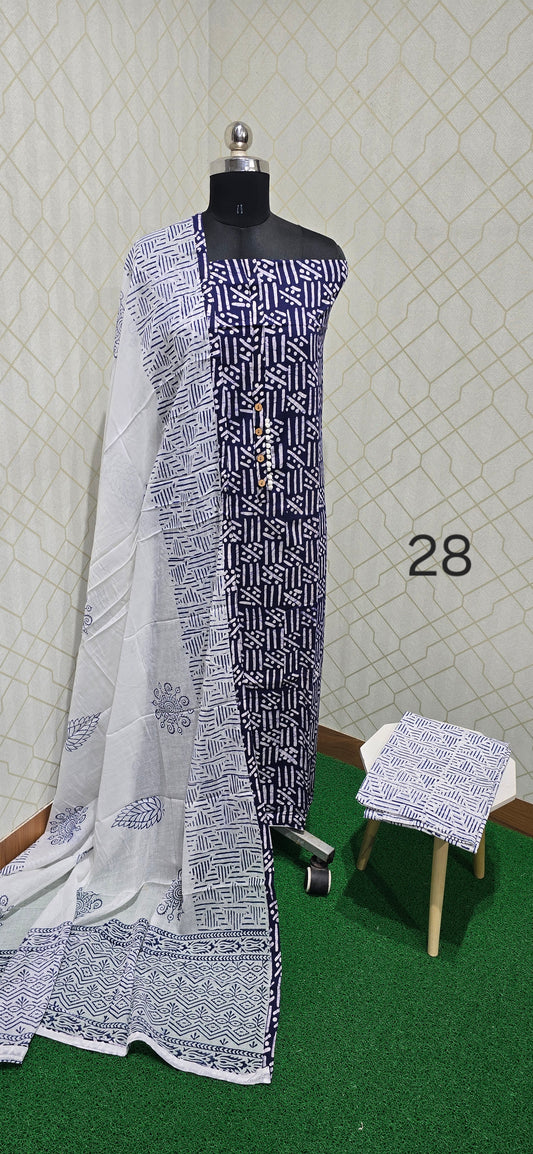 Bathik Cotton Suit - ASB28