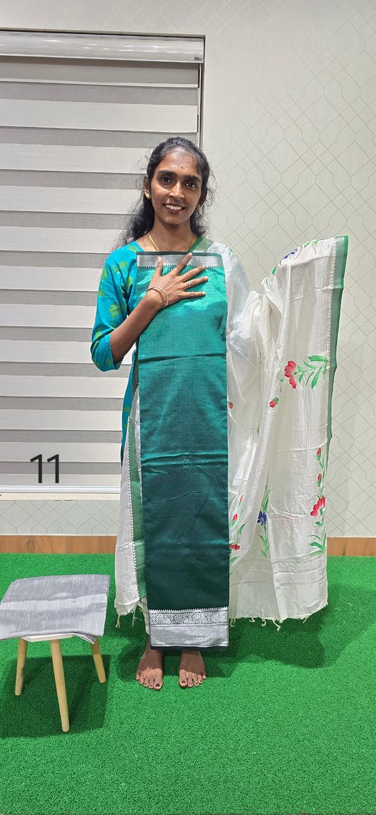 Mangalagiri 3 piece silk - MS11