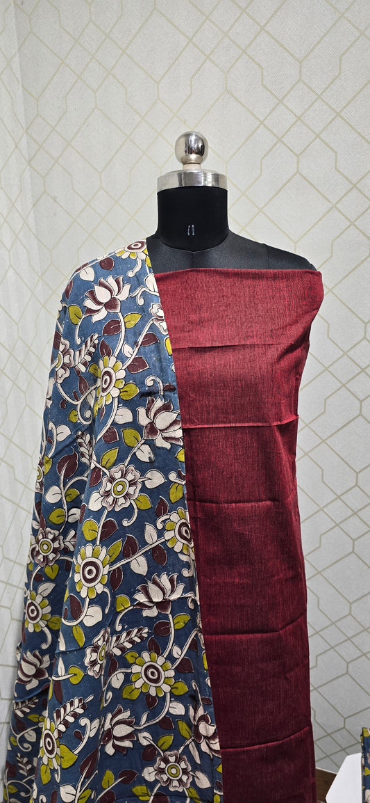 Kalamkari 3 piece Cotton suit - SKC10