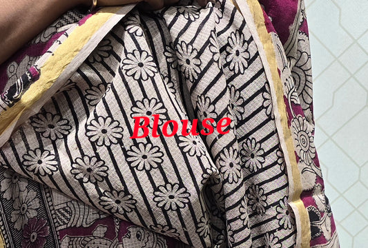Kalamkari Kota Cotton Saree - 10