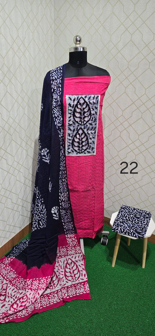 Bathik Cotton Suit - BC22