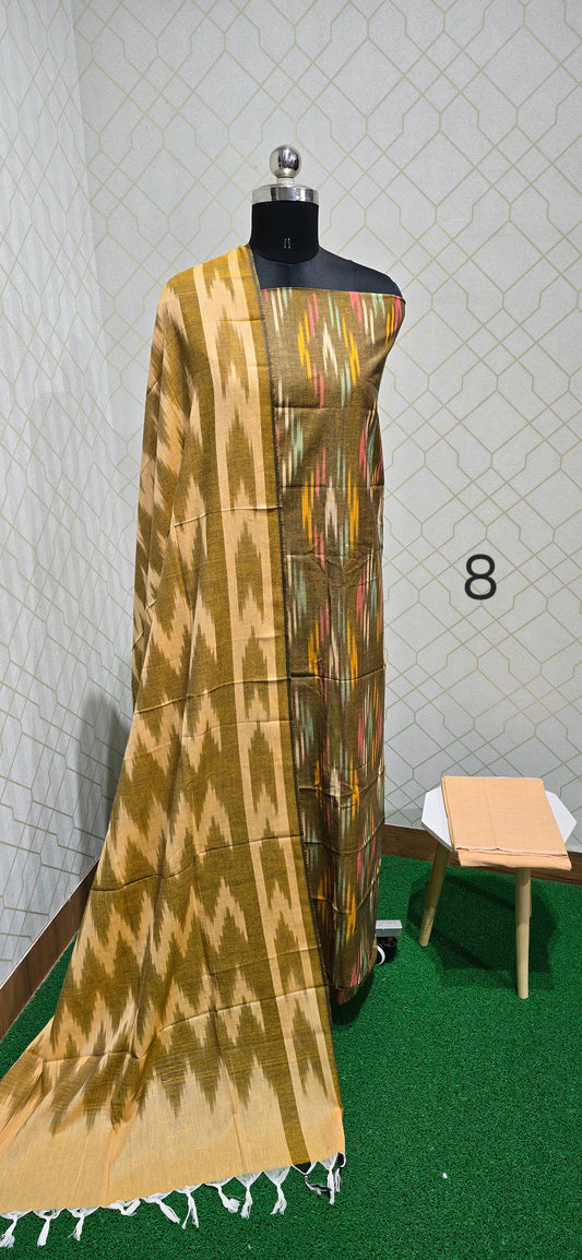 Soft Ikkat Cotton Suit - 08