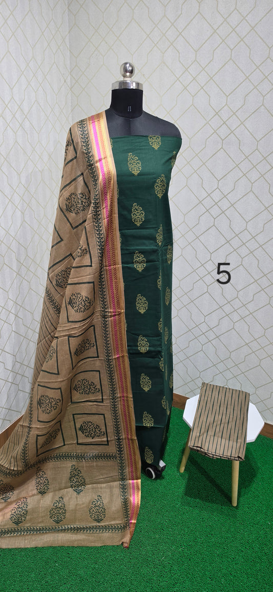 2.5 mtrs Office Wear Cotton Salwar - 05