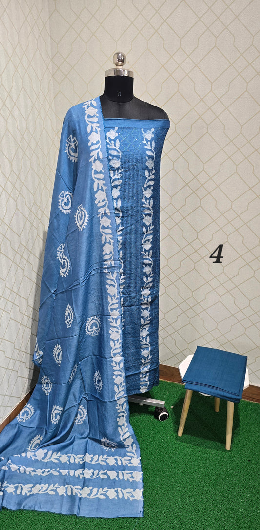 Bathik Silk suit - 04