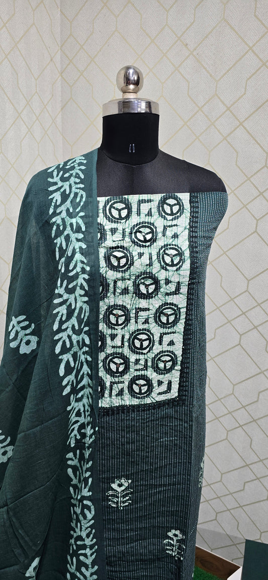 Bathik Cotton Suit - BC08