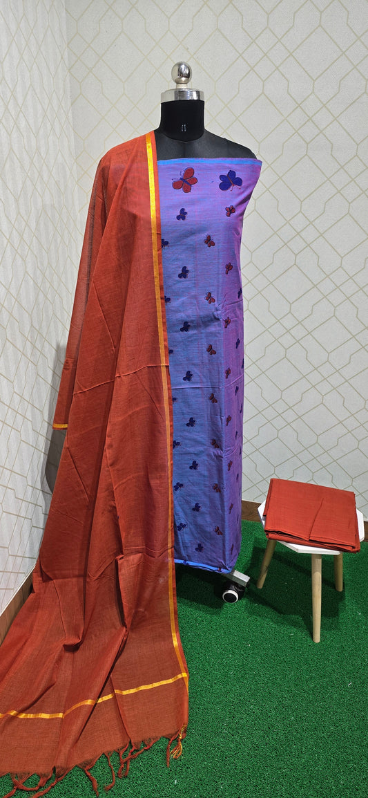 Office wear Handloom Cotton Suits - H02