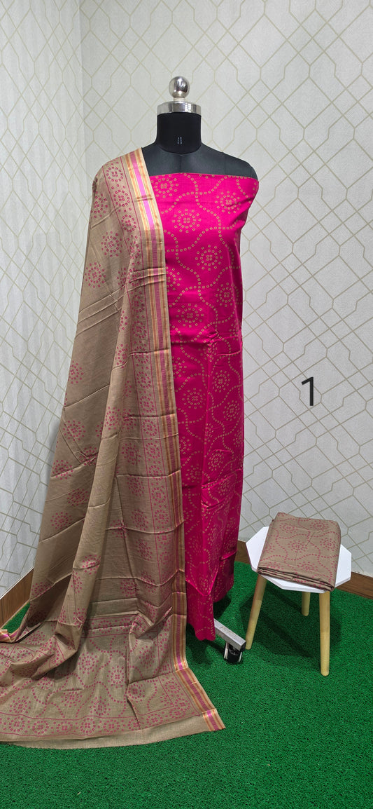 2.5 mtrs Office Wear Cotton Salwar - 01