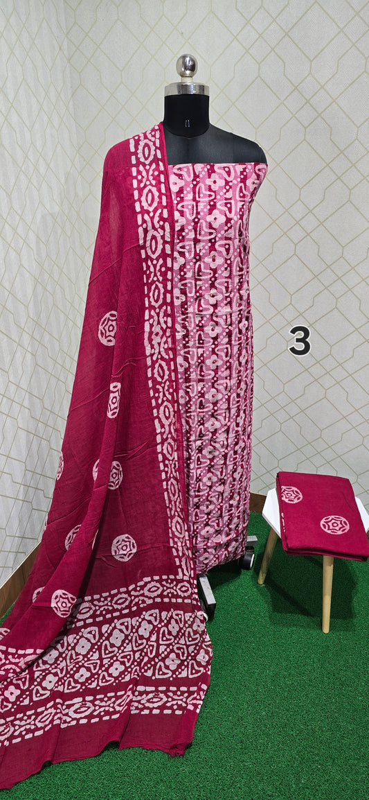 Bathik Cotton Suit - SSB3