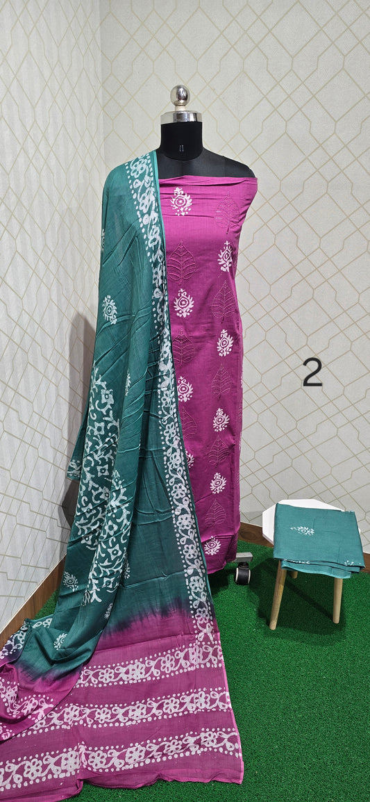 Bathik Cotton Suit - BC02