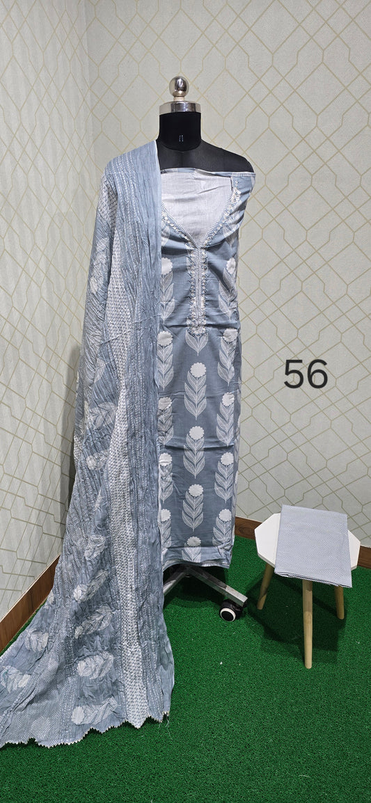 Premium Pure Cotton Suit - 56