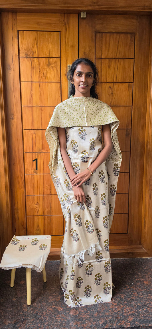 Khadhi Katan Silk Suit - 1