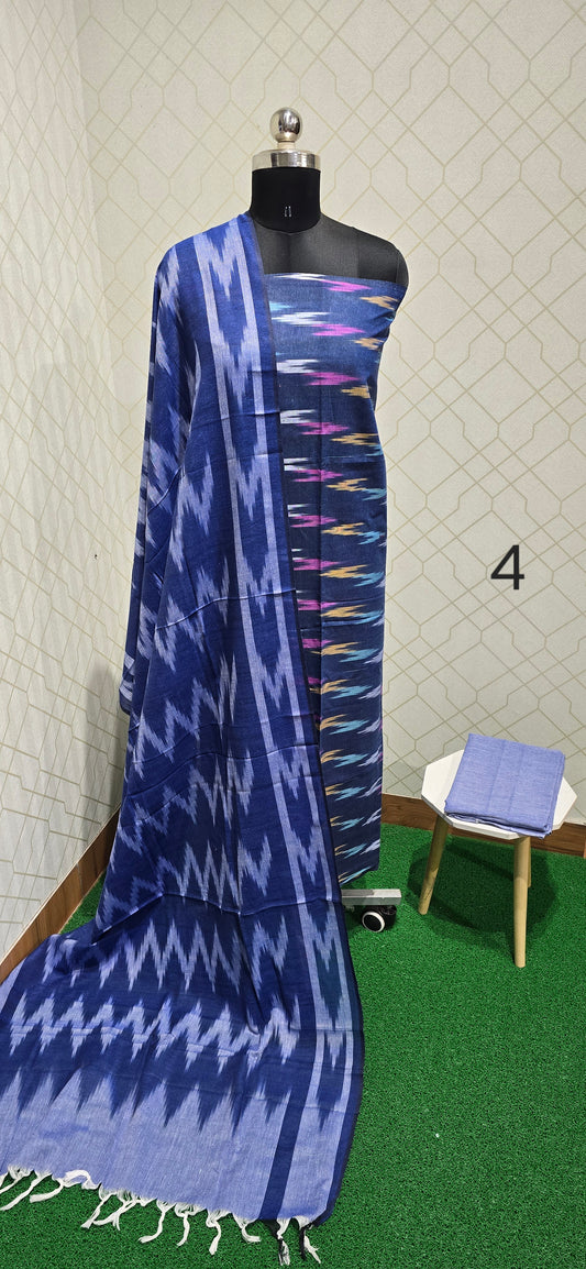 Soft Ikkat Cotton Suit - 04