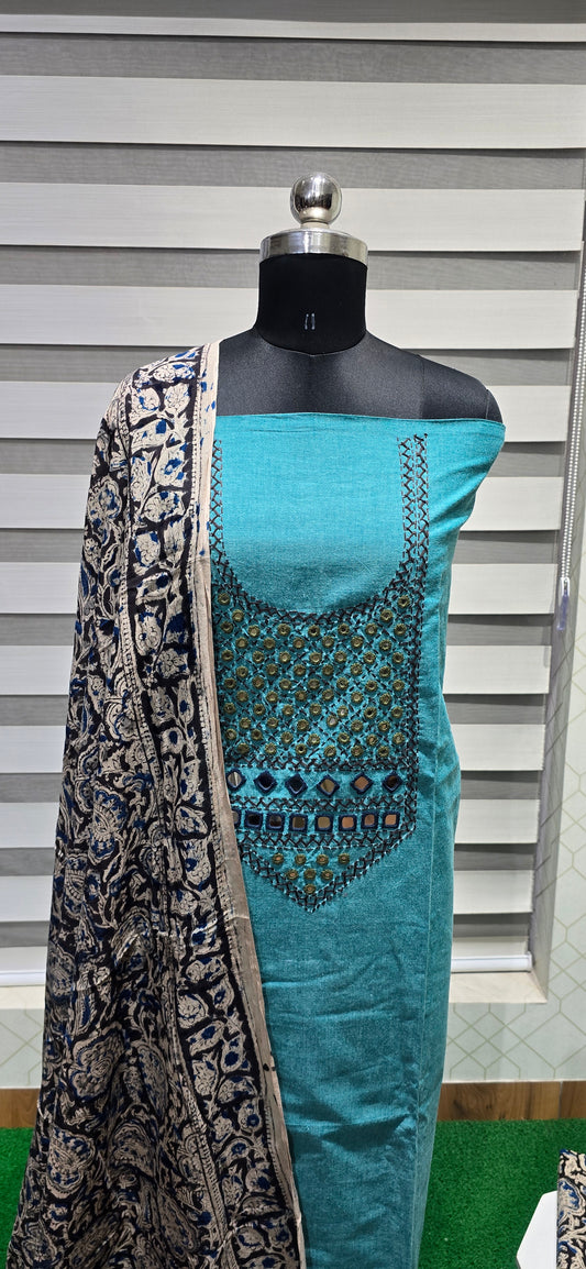 Customized Handloom Cotton Suit - CH06