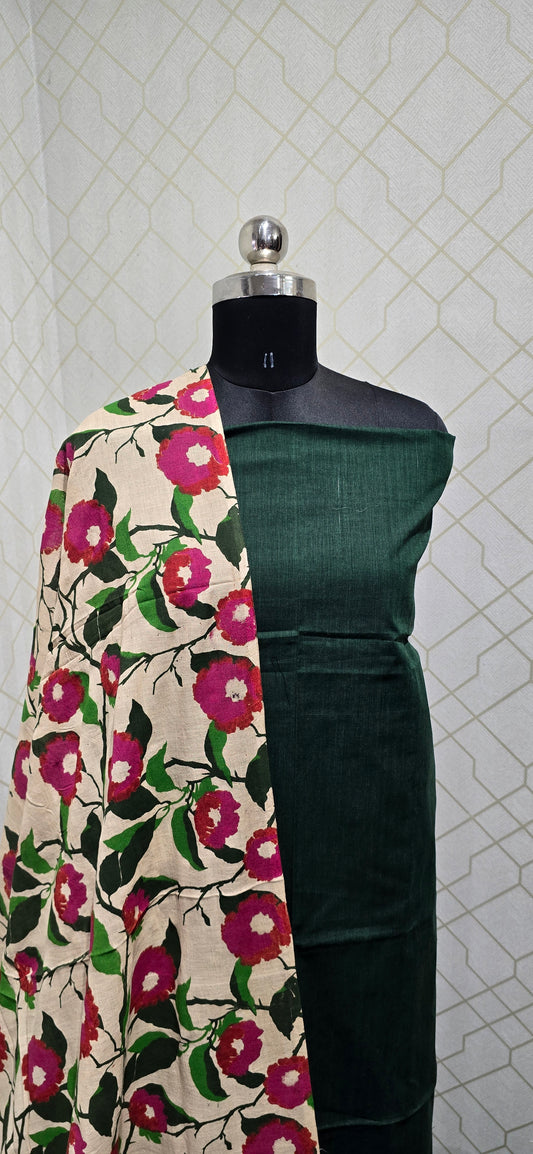 Kalamkari 3 piece Cotton suit - SKC23