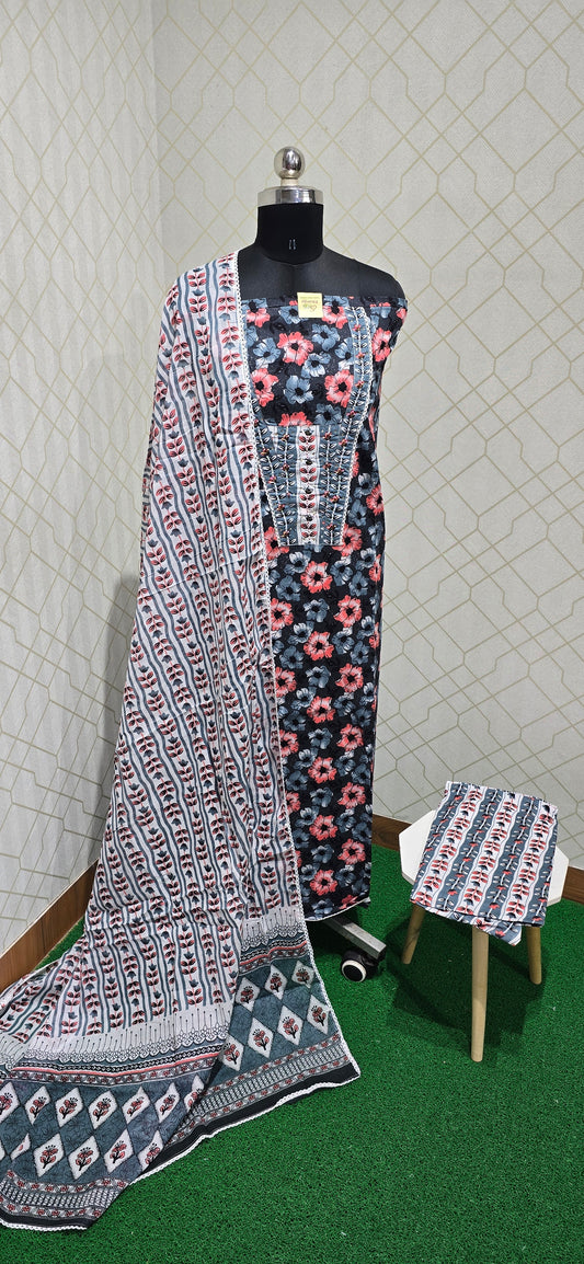 Premium Pure Cotton Suit - 01