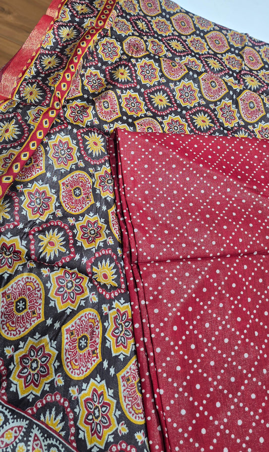 Semi-Maheswari Silk Salwars - SM04