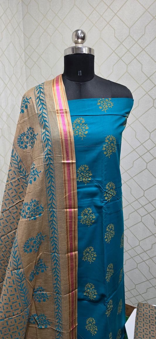 2.5 mtrs Office Wear Cotton Salwar - 10