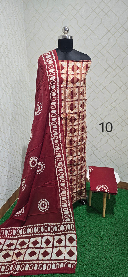 Bathik Cotton Suit - ASSB10