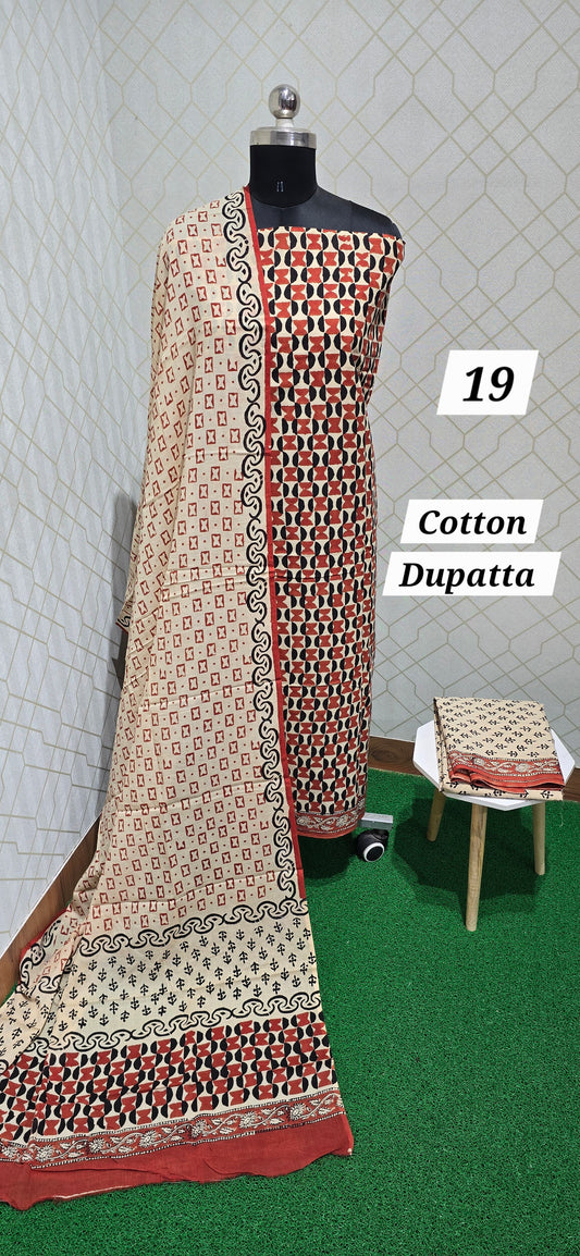 Block Printed Jaipuri Cotton - 19)