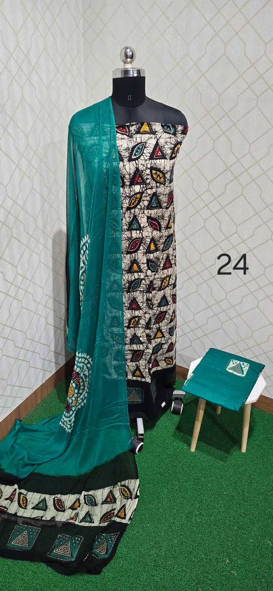 Bathik Cotton Suit - BC24