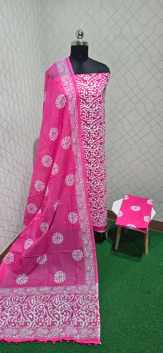 Office Wear bathik Cotton Salwar - 08