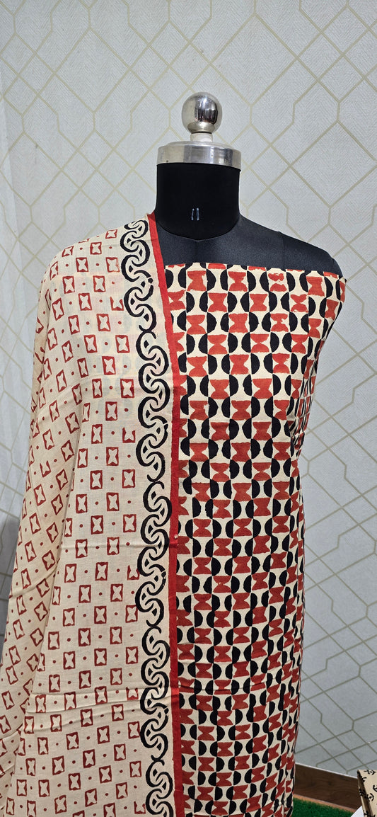 Block Printed Jaipuri Cotton - 19)