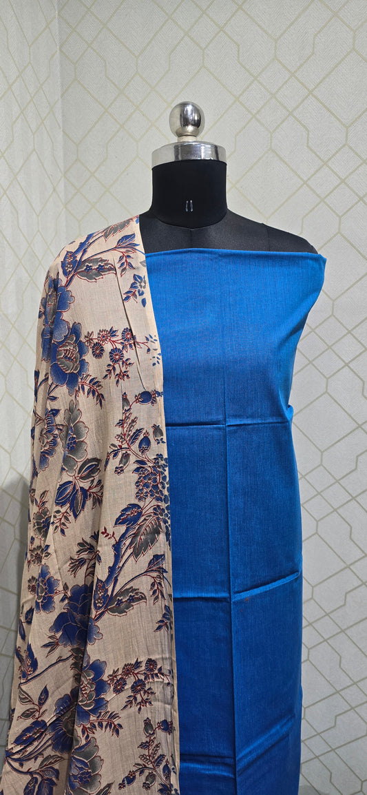Kalamkari 3 piece Cotton suit - 17