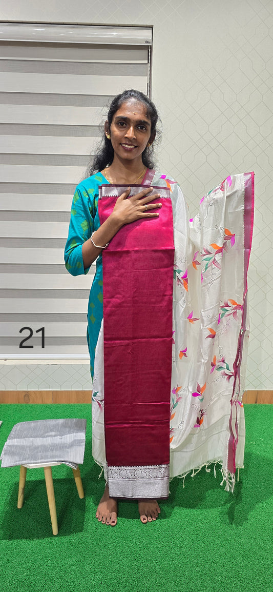 Mangalagiri 3 piece silk - MS21