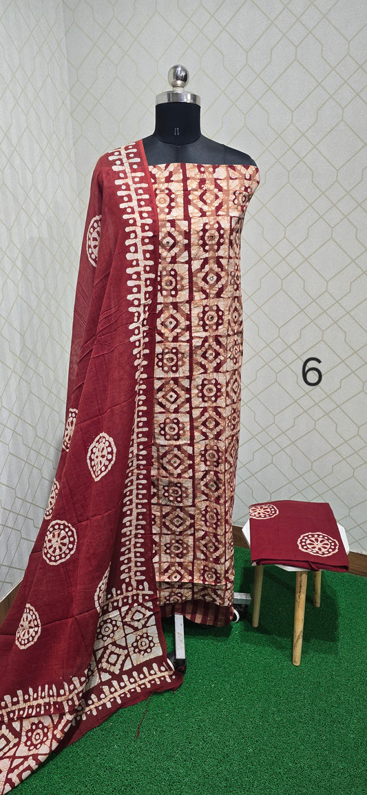 Bathik Cotton Suit - ASSB6