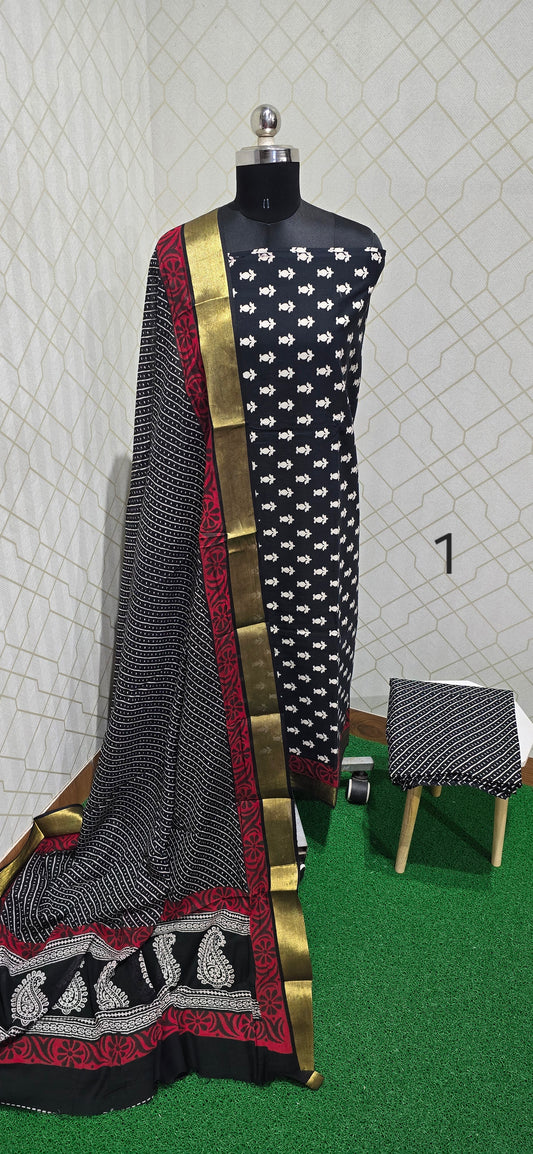 Bathik Cotton Suit - BC01